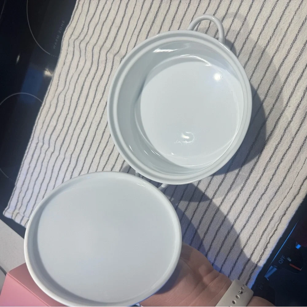 Crate and barrel white dish